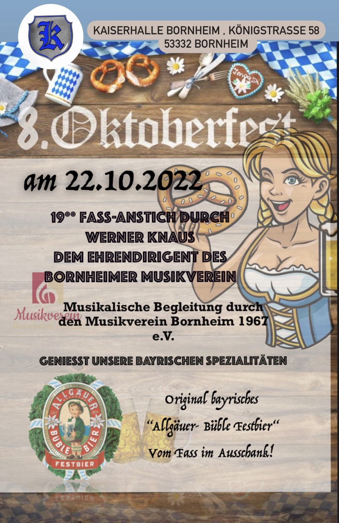 Oktoberfest Brauhaus Kaiserhalle